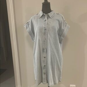 Steve Madden Light Blue Denim Mini Dress